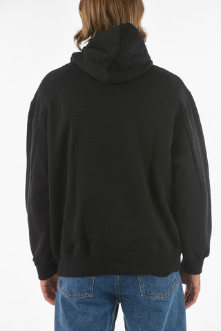 Hooded RETRO POSTER Sweatshirt with Maxi Embroidery