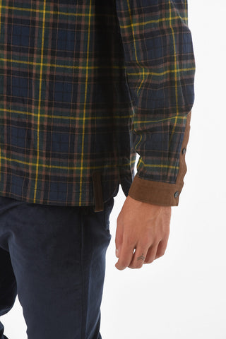 Classic Collar Tartan Motif Shirt