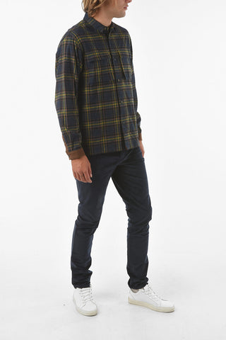 Classic Collar Tartan Motif Shirt