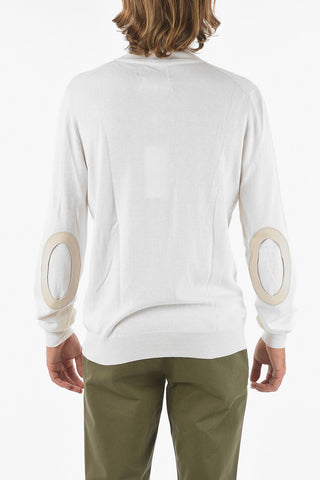 MM14 Cotton and Wool weater with Suede Detail