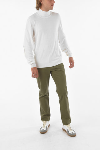 MM14 Cotton and Wool weater with Suede Detail