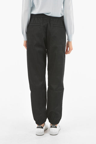 Joggers a Vita Bassa in Nylon Monogram