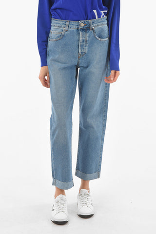 5 Pocket Cuffed Cropped Fit Denims