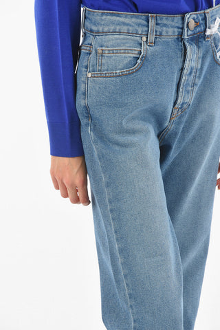 5 Pocket Cuffed Cropped Fit Denims