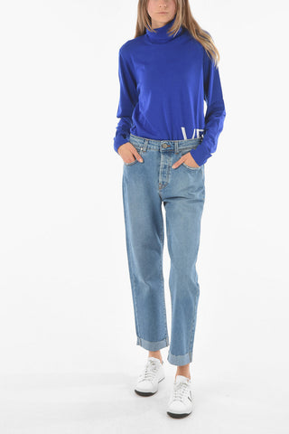 5 Pocket Cuffed Cropped Fit Denims