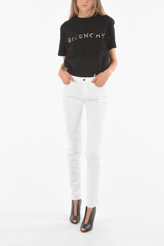 LOVE Jeans 5 Tasche Skinny Fit con Cristalli