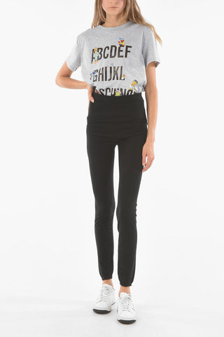 GETHSEMANE Elastic Waistband Stretch Cashmere Leggings