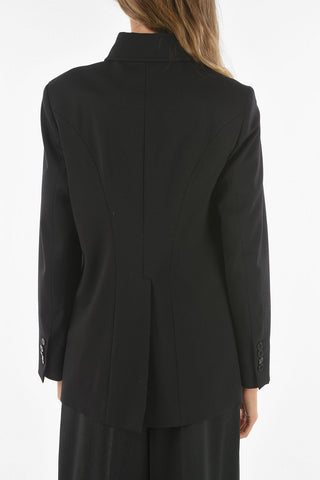 Virgin Wool Blend Shirt With Front Pockets