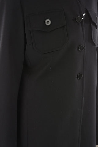 Virgin Wool Blend Shirt With Front Pockets