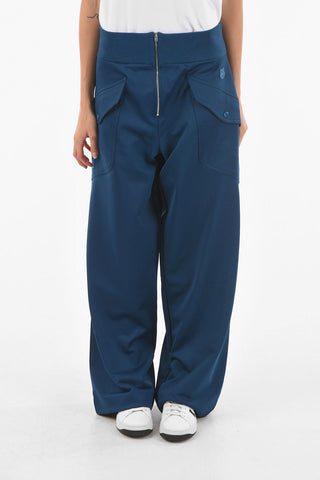 Joggers Cargo Cropped Fit con Zip Frontale