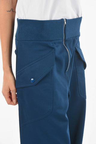 Joggers Cargo Cropped Fit con Zip Frontale