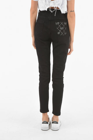 BE Jeans Skinny Fit in Cotone Stretch con Tasca Monogram

