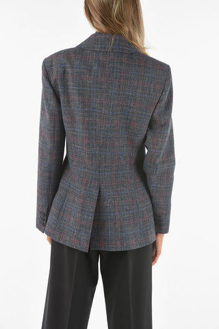 Wool Blend Tailored Double-breasted Blazer