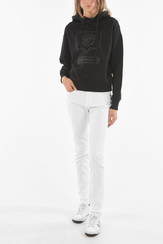 Hooded GLITTER EYELIKE Sweatshirt