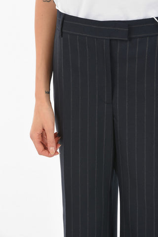Printstriped Cuffed Pants