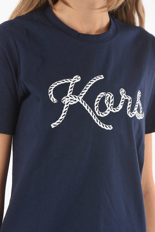 Crew Neck ROPE KORS Cotton T-Shirt