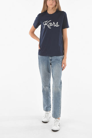 Crew Neck ROPE KORS Cotton T-Shirt