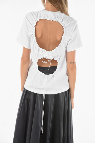 T-Shirt Girocollo JUNO con Parte Posteriore Cut Out
