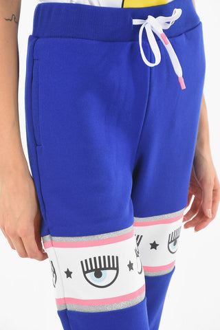 Logoed Band MAXI LOGOMANIA Fleece Cotton Blend Joggers