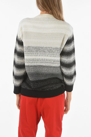 Embroidered SMILE Wool and Cotton Pullover