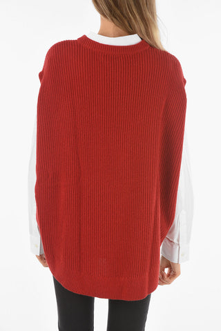Sleeveless Asymmetric Cashmere Pullover