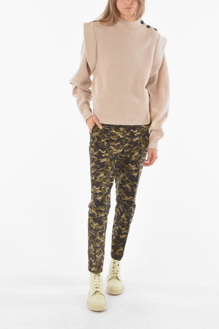 Buttoned Neck PEGGY Wool and Cashmere Pullover