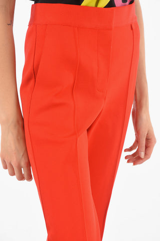 Pantaloni Straight Fit con Chiusura a Scomparsa