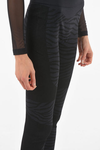 ADIDAS BY STELLA MC CARTNEY Leggings Sportivi con Motivo Zebrato