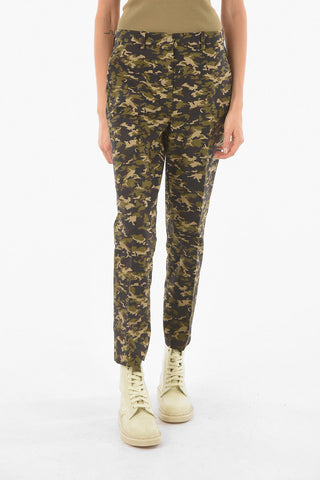 Flush Pocket Camouflage Cotton Chino Pants