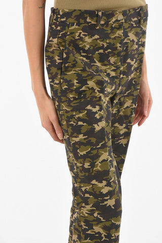 Flush Pocket Camouflage Cotton Chino Pants