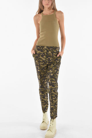 Flush Pocket Camouflage Cotton Chino Pants