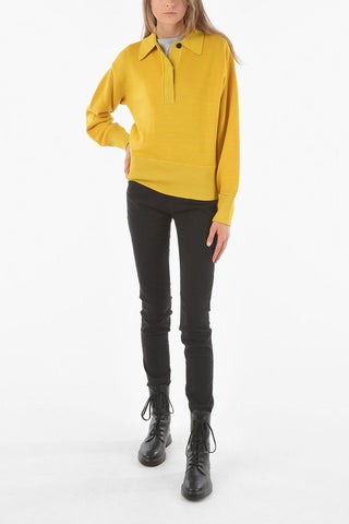 Polo Neck HERON Wool Blend Pullover