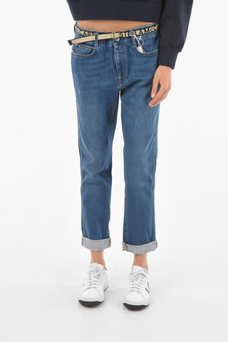 5 Pocket Logoed Belt Straight Fit Denims