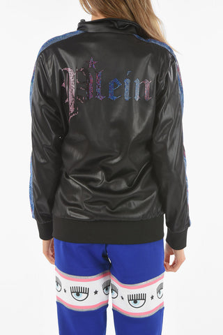 Felpa Mock Neck GOTHIC PLEIN con Cristalli