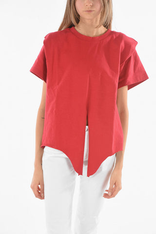 Front Knotted ZELITO Cotton T-Shirt