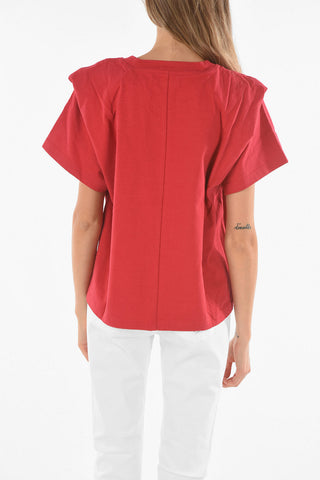 Front Knotted ZELITO Cotton T-Shirt