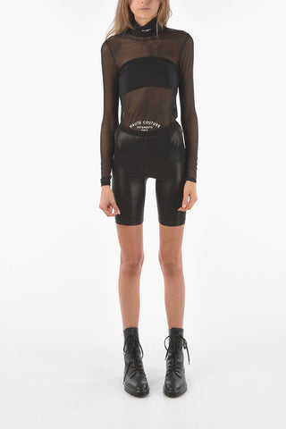 LILIES Shorts Ciclista in Tessuto Lamè