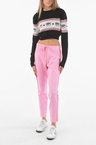 LOVE Side Logoed Band Brushed Cotton Joggers