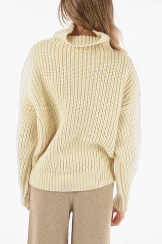 Pullover a Collo Alto INES in Misto Lana