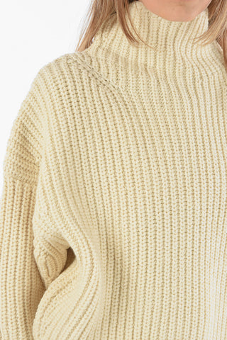 Pullover a Collo Alto INES in Misto Lana