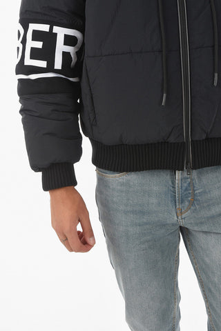 Logoed Side Band Puffer Jacket