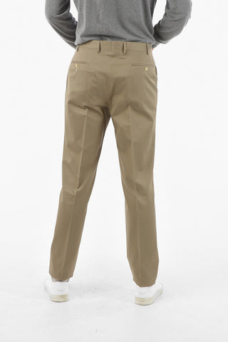 Wool Cotton Blend ACADEMY Straight-leg Chino Pants