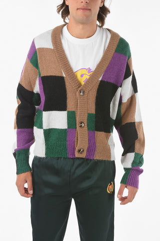 Cardigan CUMMULAL FIELDS in Misto Lana a Quadri