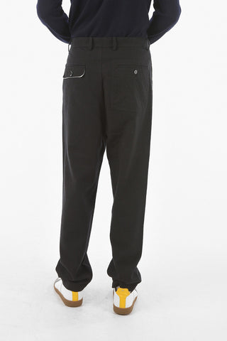 Double Pleated Pants with Belt Loops