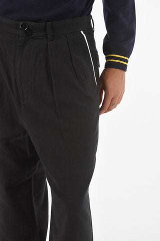 Double Pleated Pants with Belt Loops