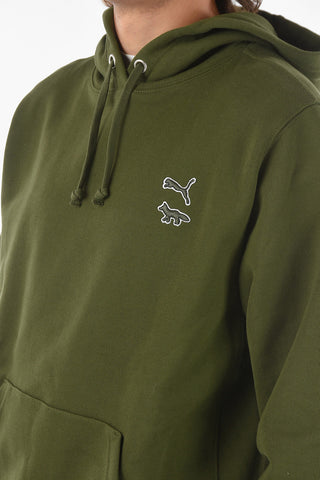 X PUMA Hooded Sweatshirt with Embroidered Logo Detail