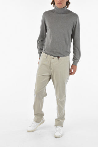 ID Cotton Stretch MALGA Mid-rise waist chinos