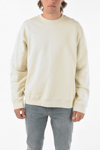 Crew-neck Zipped Sleeve Sweatshirt