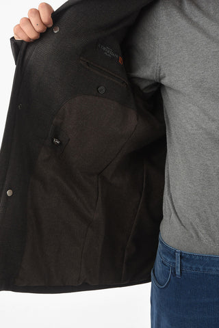 ID Virgin Wool IDENTITY Quilted Coat with Foldable Hood