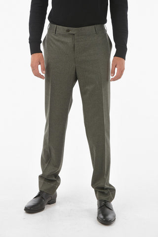 Extrafine Virgin Wool ACADEMY Straight-leg Pants